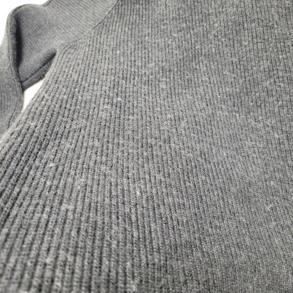 Athleta Hanover merino wool gray knit sweater long V neck - Picture 10 of 10